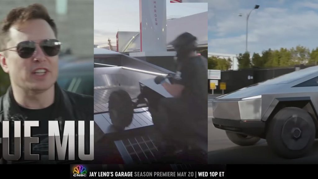 Elon Musk, Cybertruck, and Cyberquad ATV to appear on Jay Leno's Garage, next season.