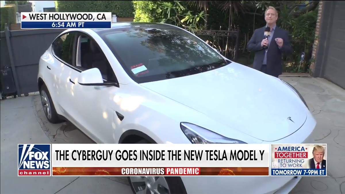 Tesla Model Y on Fox News