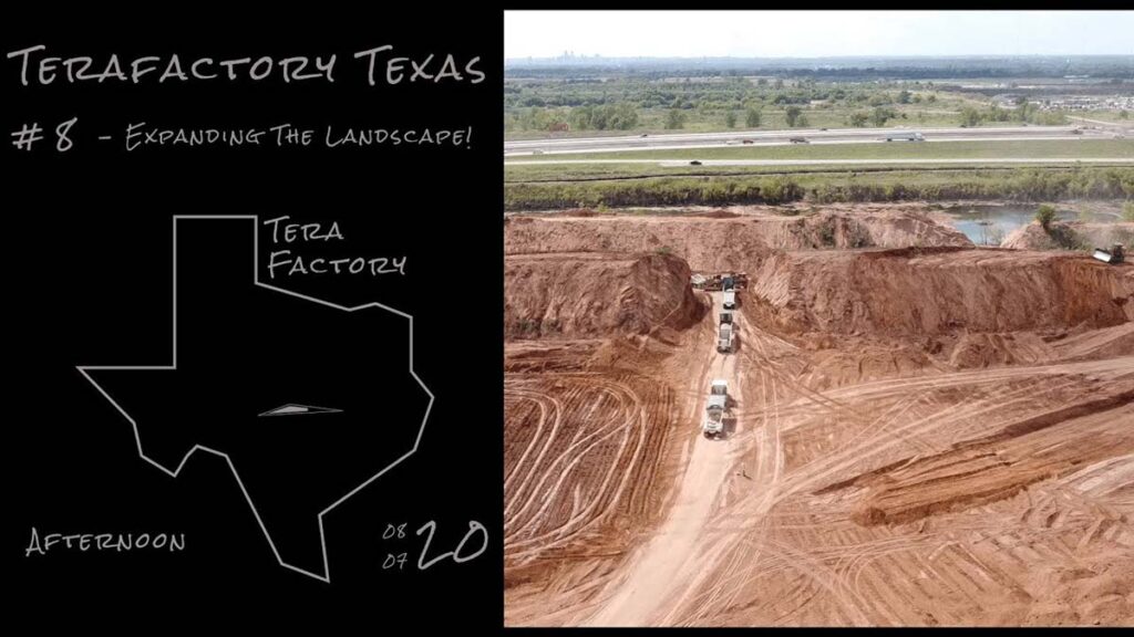 Tesla Gigafactory Austin site as of Firday August 7, 2020. The land preparation work is already underway (drone video).