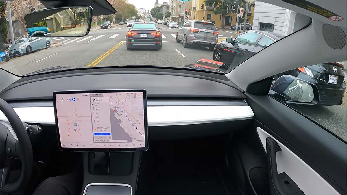 Watch this Tesla Model 3 go from San Francisco to LA on Autopilot FSD