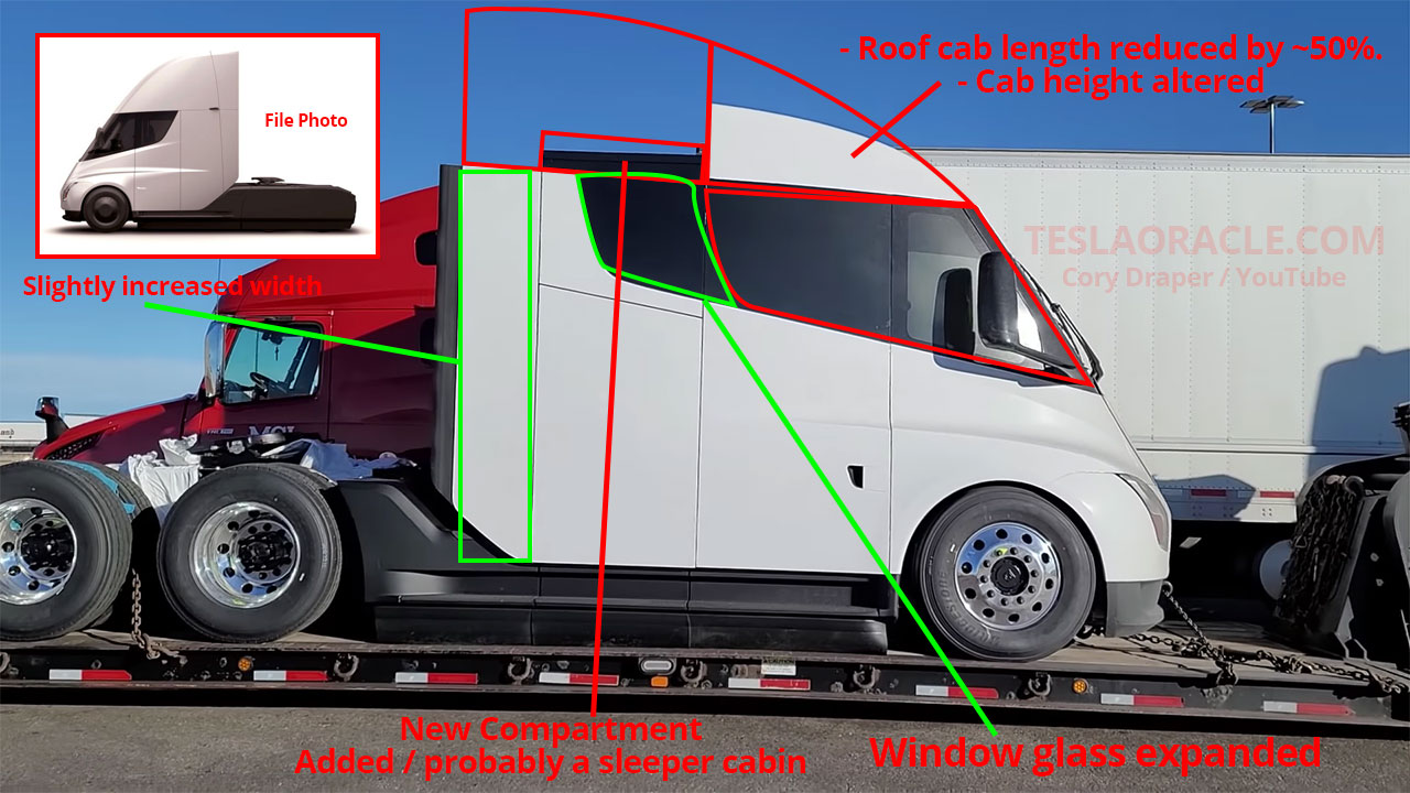 tesla semi truck s closer to be ing a production candidate with these major design changes