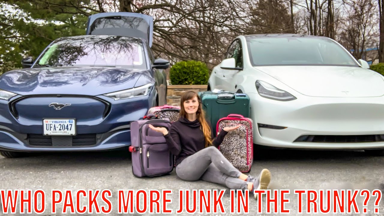 Tesla Model Y vs. Ford MachE luggage capacity comparison Tesla Oracle