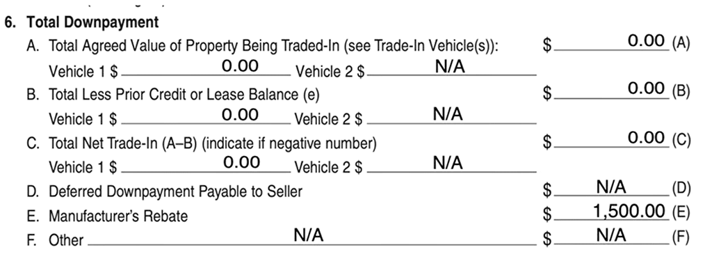Copy of a Tesla Model 3 purchase order with $1,500 California Clean Fuel Reward.