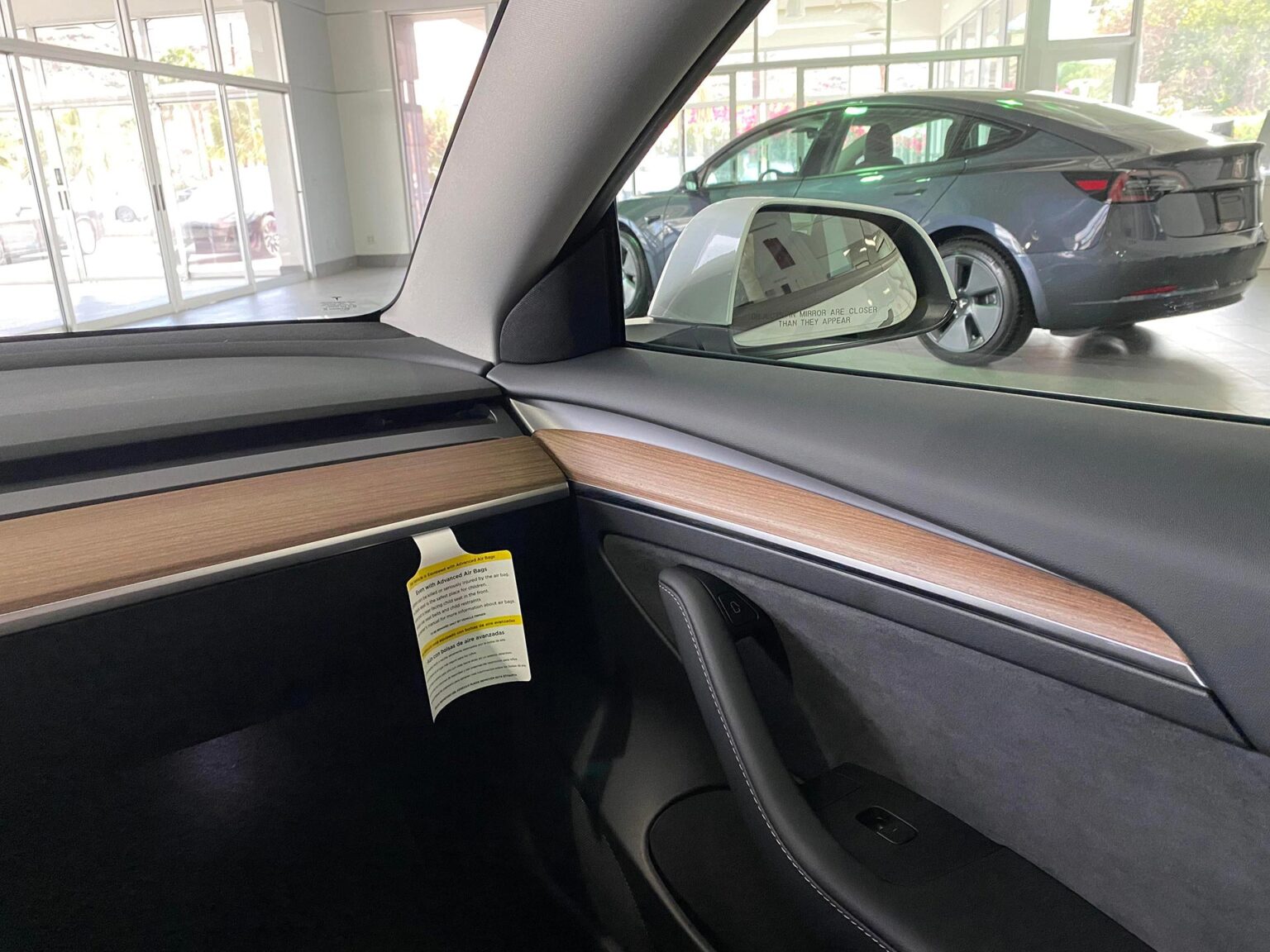Tesla Model 3 wood door panel trim looks great in person (HD pics