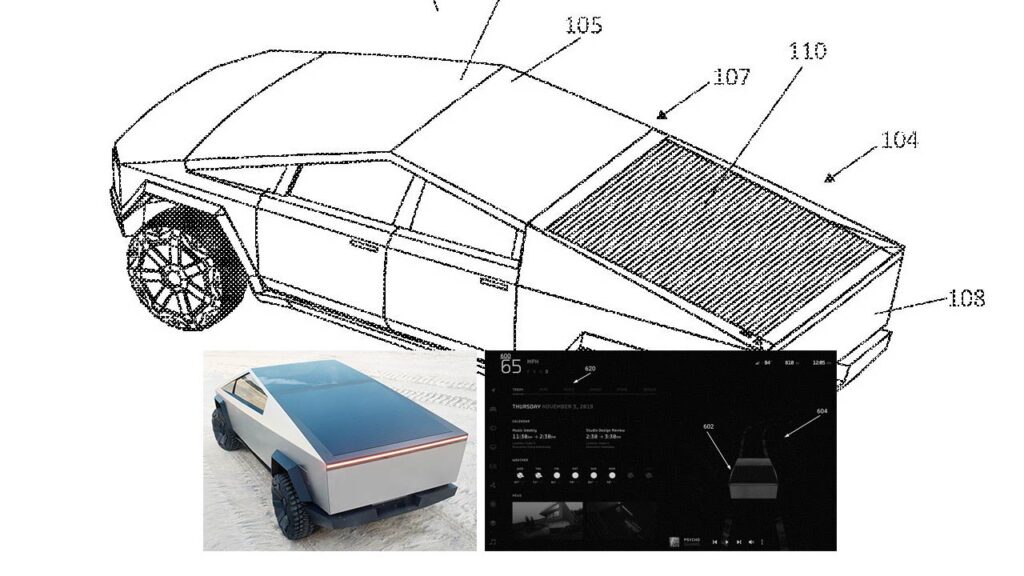 Tesla files for new Cybertruck patents: solar charging roof, new UI, and armor glass.