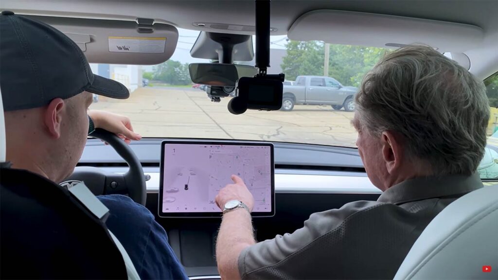 Sandy Munro testing Tesla Full Self-Driving on a Model Y (video in article).j