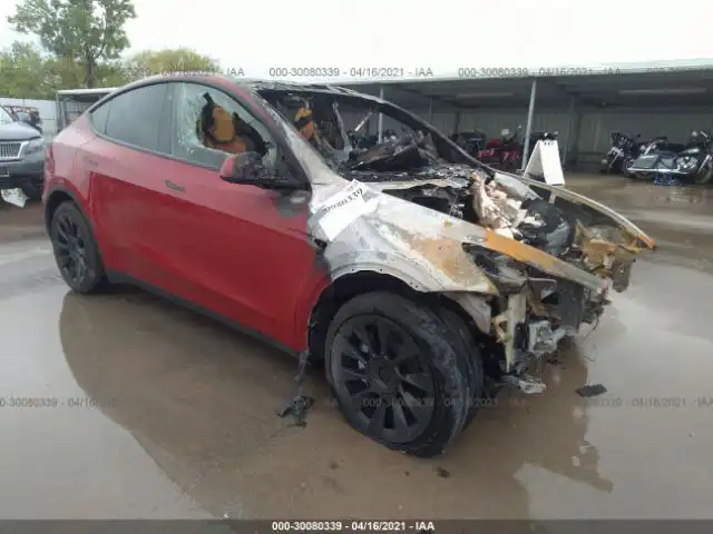Tesla Model Y from Dallas, Texas fire (only the frunk and cabin damaged by fire).