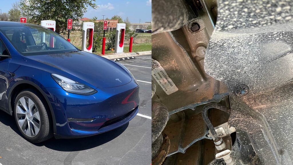 Giga Texas-made Tesla Model Y Standard AWD with Giga Castings spotted in the wild.