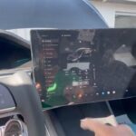 Tilt function added to Tesla Model S and X center touchscreen.