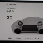 Tesla Model Y battery at 0% state-of-charge (Soc), fully drained on purpose to see what happens.