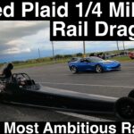 Tesla Model S Plaid vs. Rail Dragster drag racing competition.