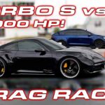 Tesla Model X vs. a 1,000 hp Porsche Turbo S drag racing battle.