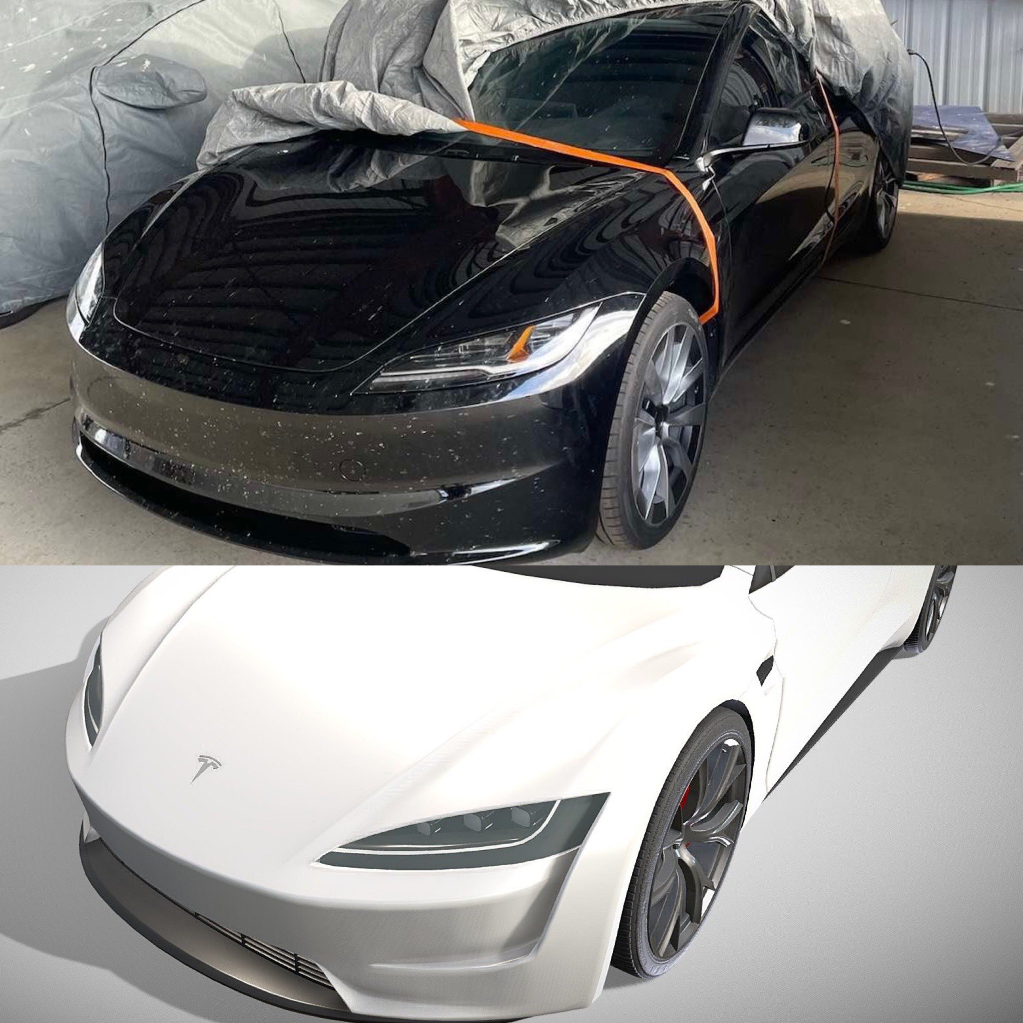 Next-generation Tesla Model 3 spotted with design-refreshed front fascia  and Roadster-like headlights - Tesla Oracle