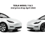 Tesla drops the prices of Model Y electric SUV and Model 3 compact luxury sedan for the 2nd time in April 2023.
