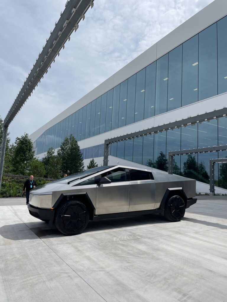 Tesla Cybertruck at the Cyber Roundup (2023 TSLA Annual Shareholder Meeting) event.