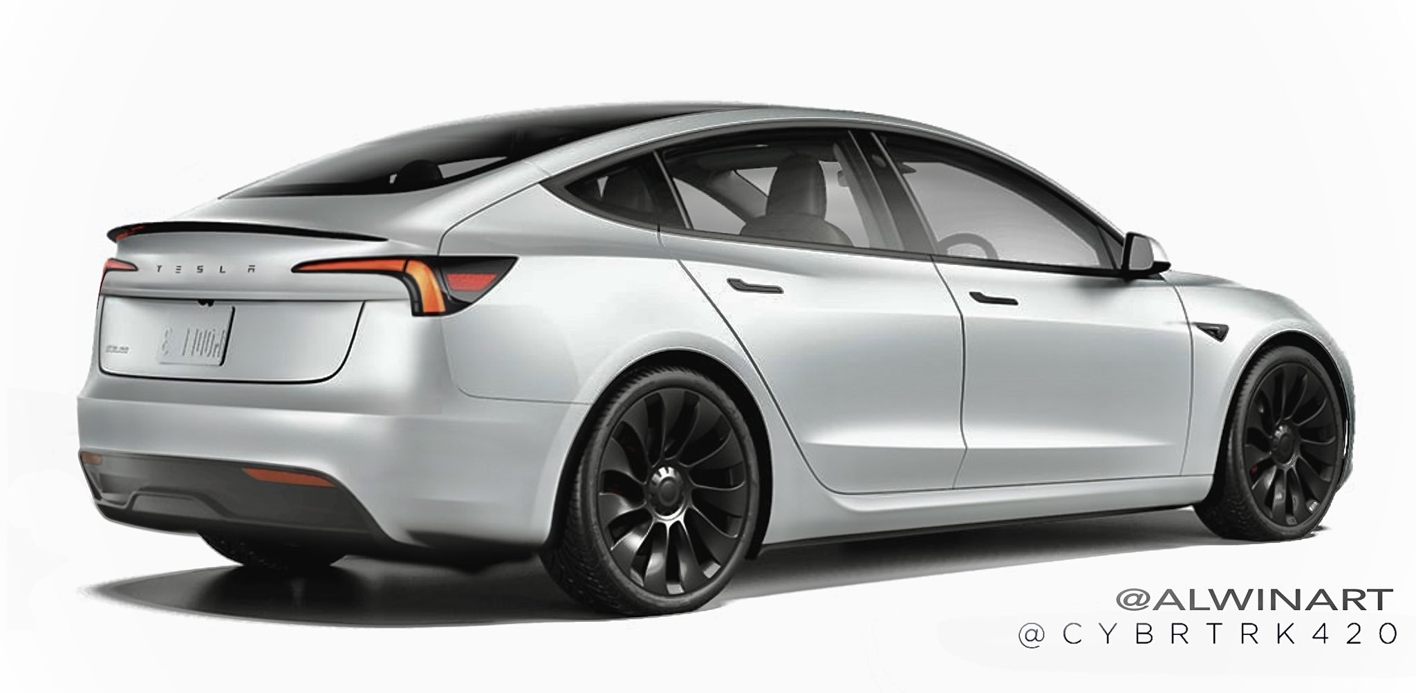 This is how the rear fascia of the Tesla Model 3 Project Highland could  look like (artist renders) - Tesla Oracle