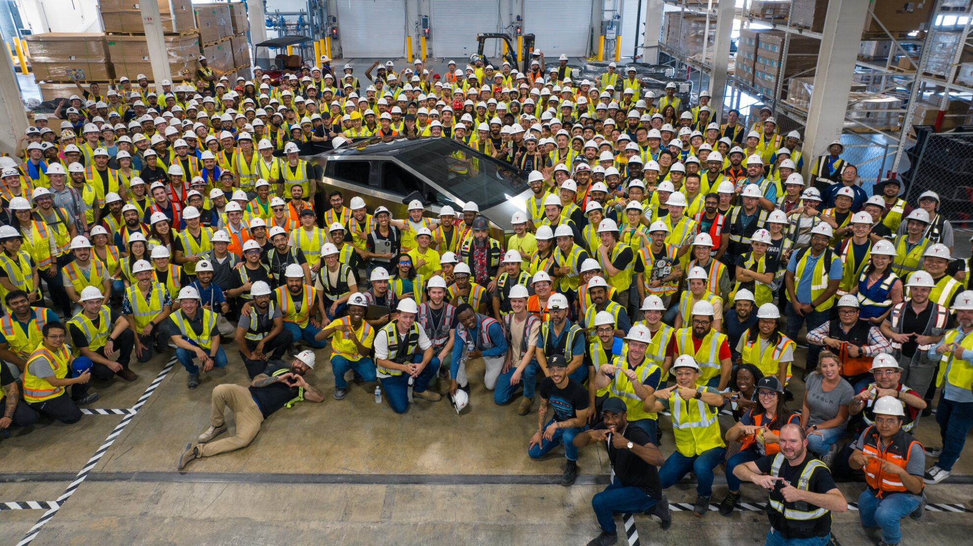 Tesla (TSLA) rolls the first production Cybertruck off the assembly ...