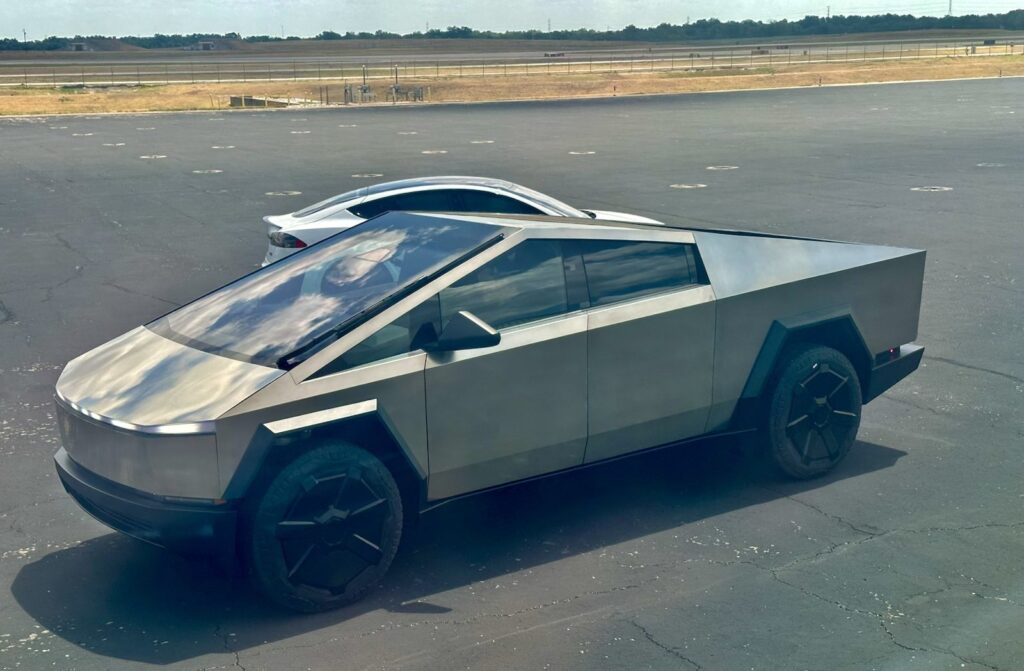 Tesla CEO Elon Musk shares a picture of the release candidate Cybertruck on his social media platform X (formerly Twitter).