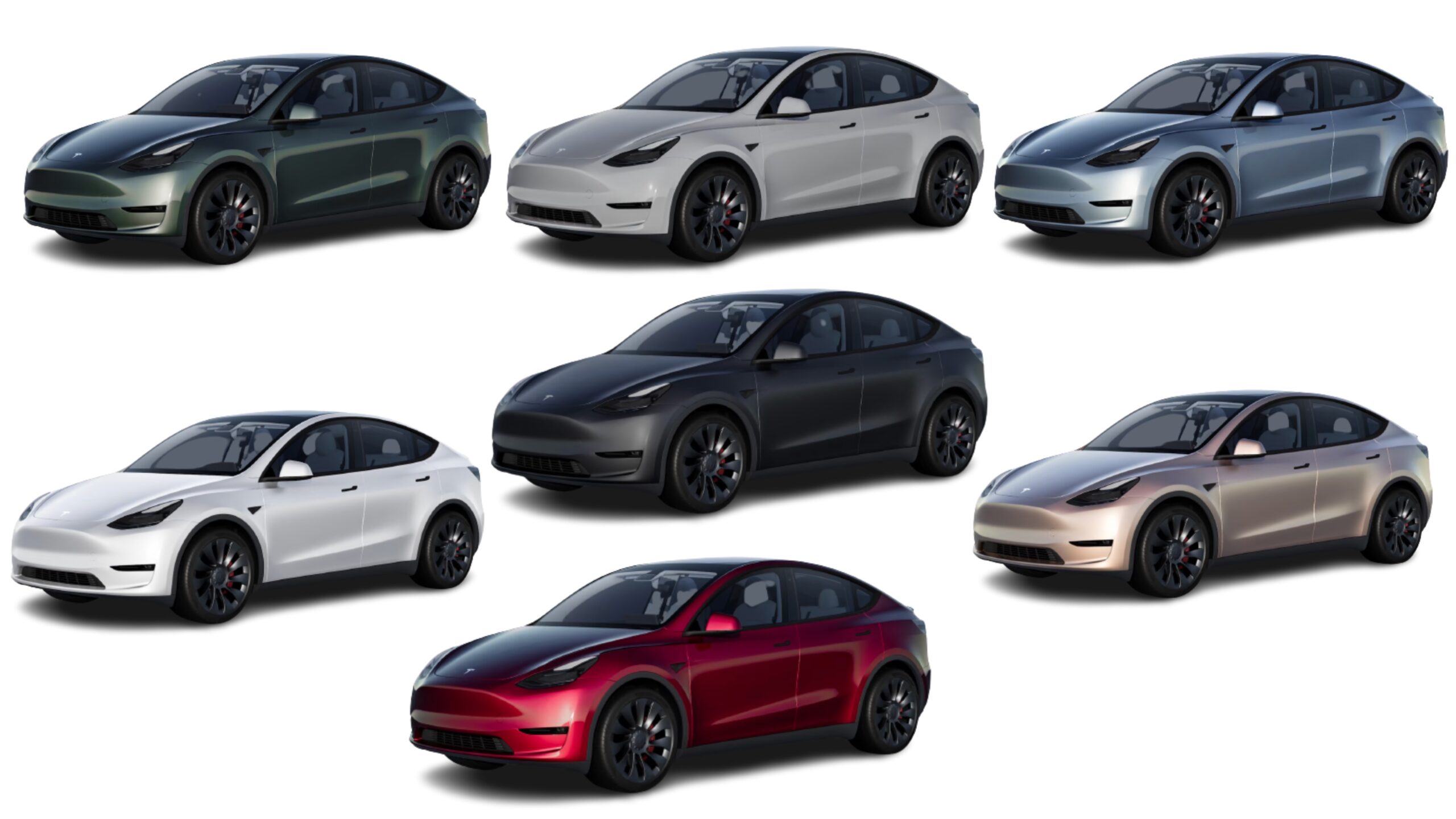 Tesla Colors Comparison