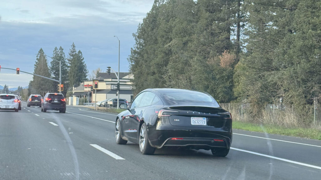 MIC Tesla Model 3 Highland spotted in California, USA.