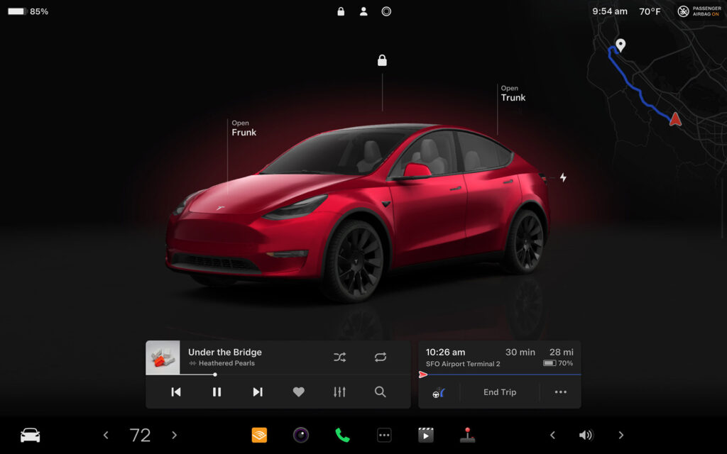Tesla Spring Update (2024.14) brings more crisp vehicle graphics rendering and enhanced user interface (UI) on the center touchscreen display of Model S/X/3/Y with the AMD Ryzen graphics processor.