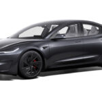Tesla Model 3 Performance (Highland Ludicrous) in Stealth Grey color as shown in Tesla's online car configurator.