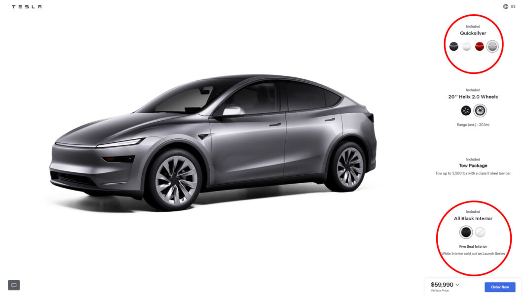Tesla sold out Model Y Juniper Launch Series White interior, does not ...