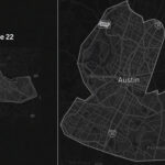 Tesla Robotaxi map for Austin, Texas. Comparison of the Robotaxi geofenced area in the city since its launch in June to the last week of August (65 days).