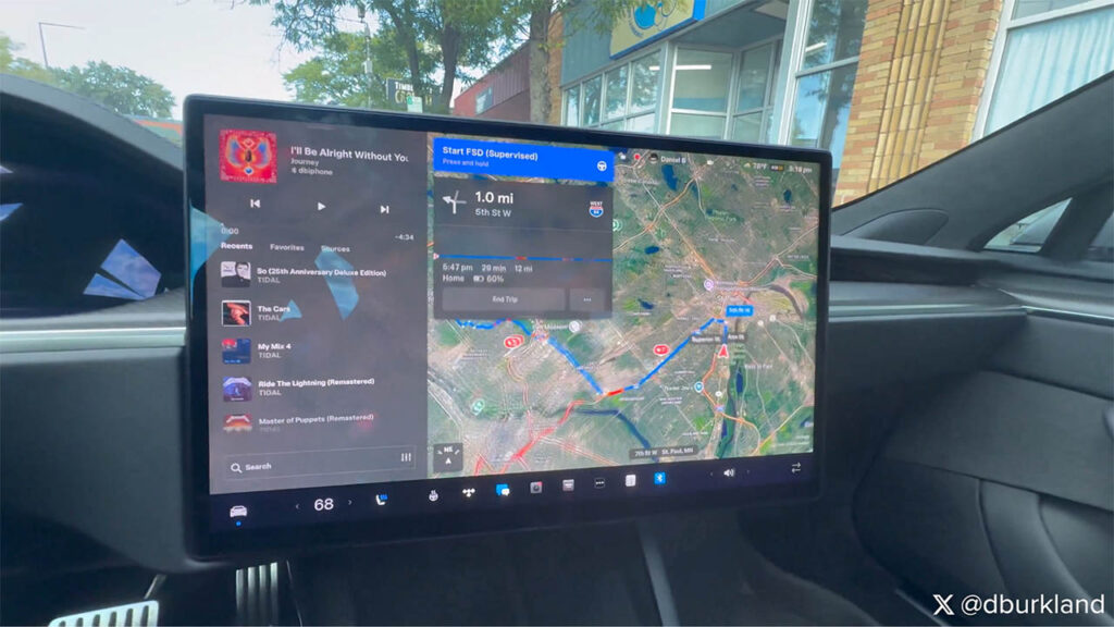 Tesla fixes the issues in Start FSD (Supervised) from Park while using PIN to Drive in the 2025.32.3.1 software update.