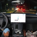 Tesla FSD v14 adds the new windshield wiper function that focuses on cleaning the front narrow field camera.