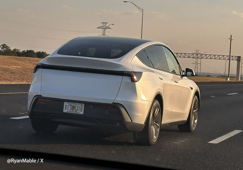 Trimmed-down Tesla Model Y spotted around Giga Texas.