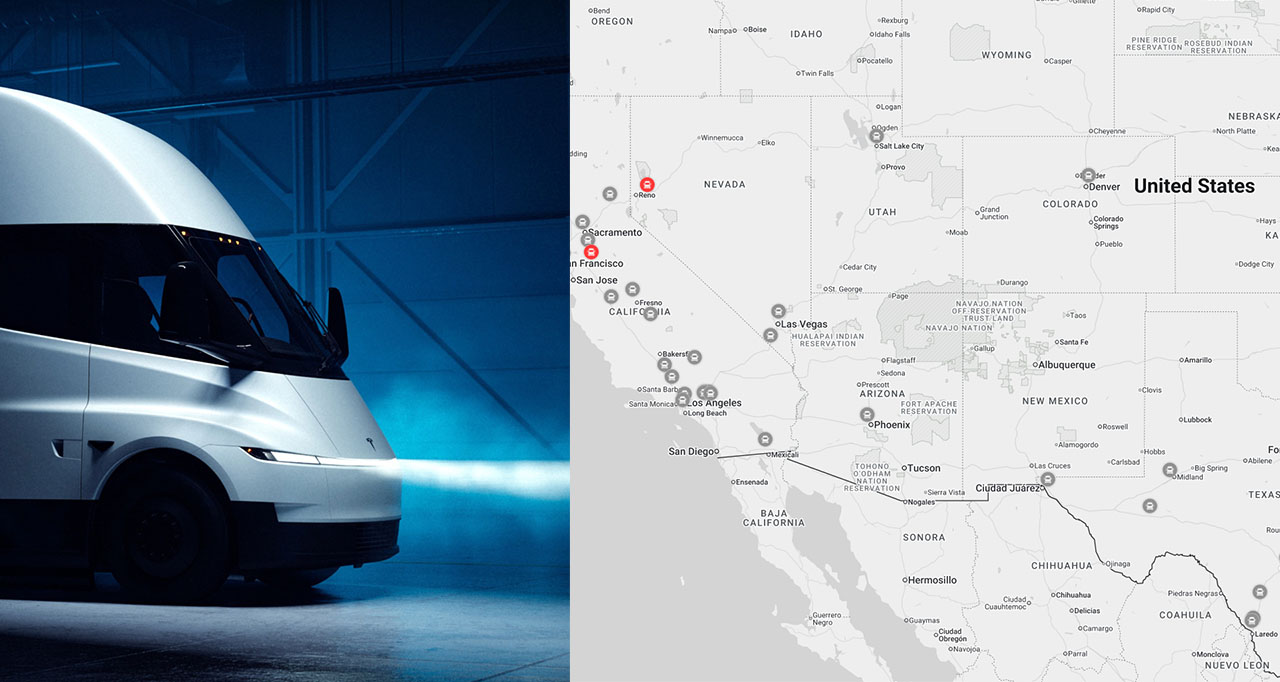 Tesla adds 60 planned locations to the Semi’s US Mecharger map, get the complete list
