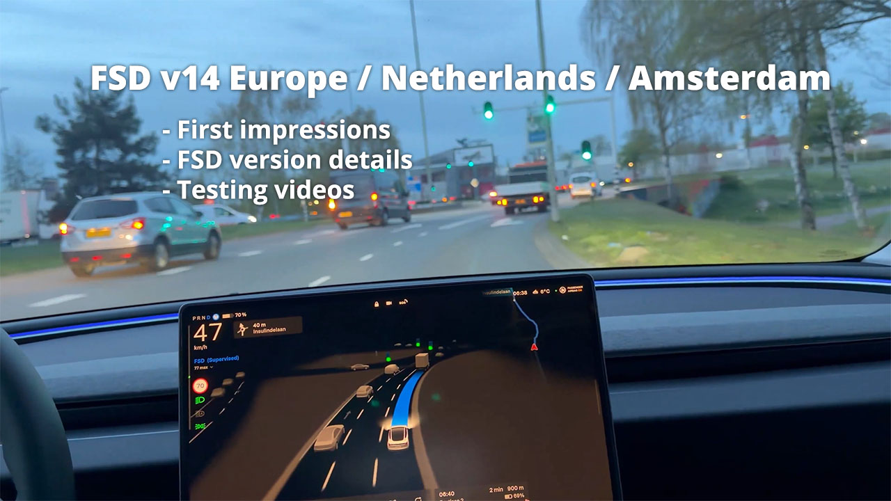 Tesla FSD conquers Amsterdam streets and turbo roundabouts, FSD v14 Europe version info (2026.3.6 Release Notes)