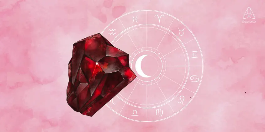 Garnet Red stone.