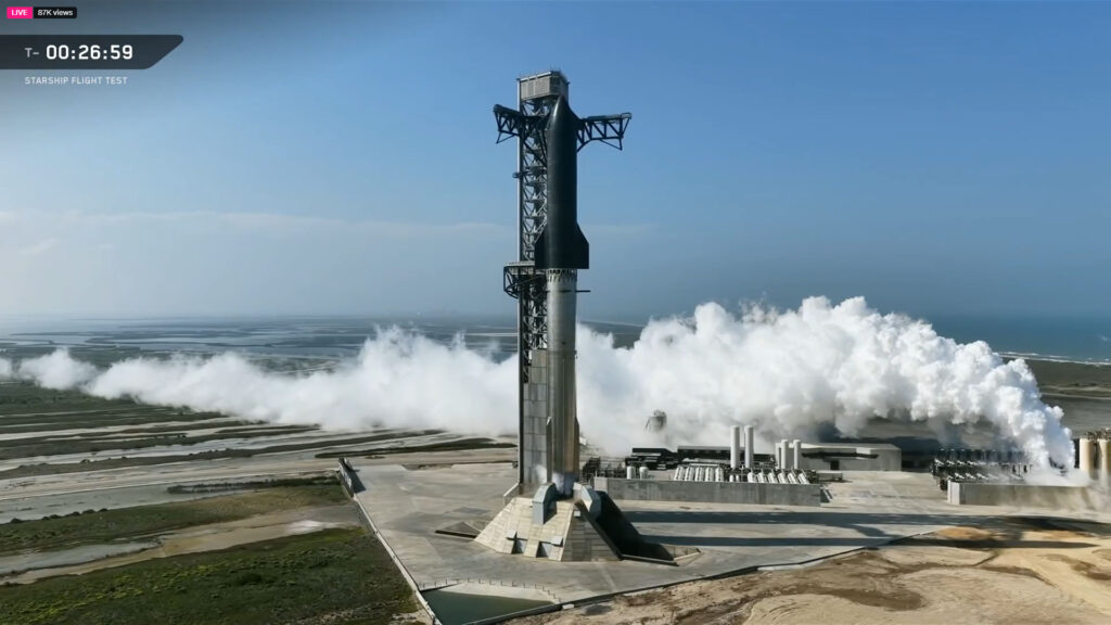 Flight 12 Starship at Starbase on May 22 for its second attempt at the launch.