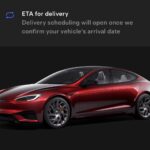 Signature Tesla Model S in Garnet Red color.
