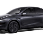 Tesla Model Y Premium AWD in Stealth Grey color with 19’’ Crossflow Wheels.