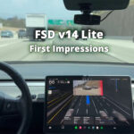 Tesla owner testing FSD v14 Lite on an HW3 Tesla Model 3.