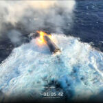 Flight 13 Starship 40 floating on the surface of the Indian Ocean after making a soft splashdown landing on Friday, July 24, 2026.