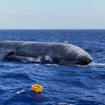 Flight 13 Starship 40 floating on the Indian Ocean even after 100 hours of the splashdown landing.