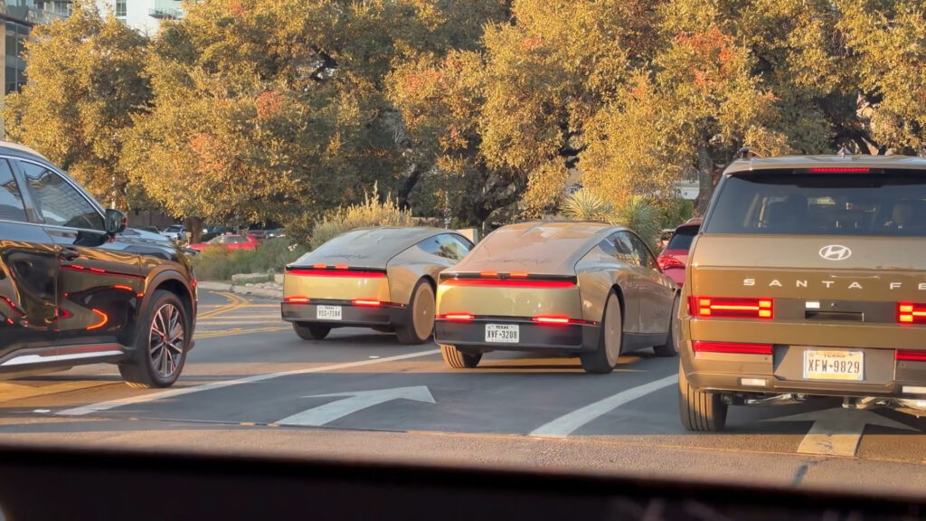 Two Cybercabs spotted in Austin, the photographer is riding in one himself, as Tesla expands the number of vehicles in Texas.