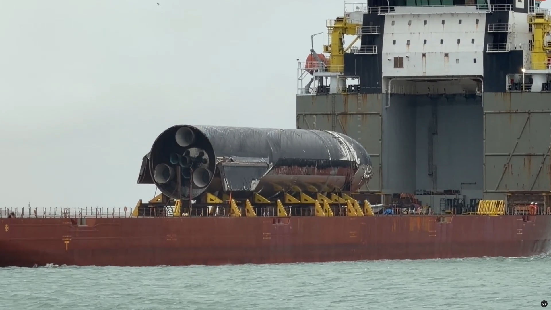 Modified Model Y Performance Flight 13 Starship 40 returns home to Starbase, Texas, after months at ...