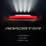 Tesla Roadster unveiling event live stream teaser poster.
